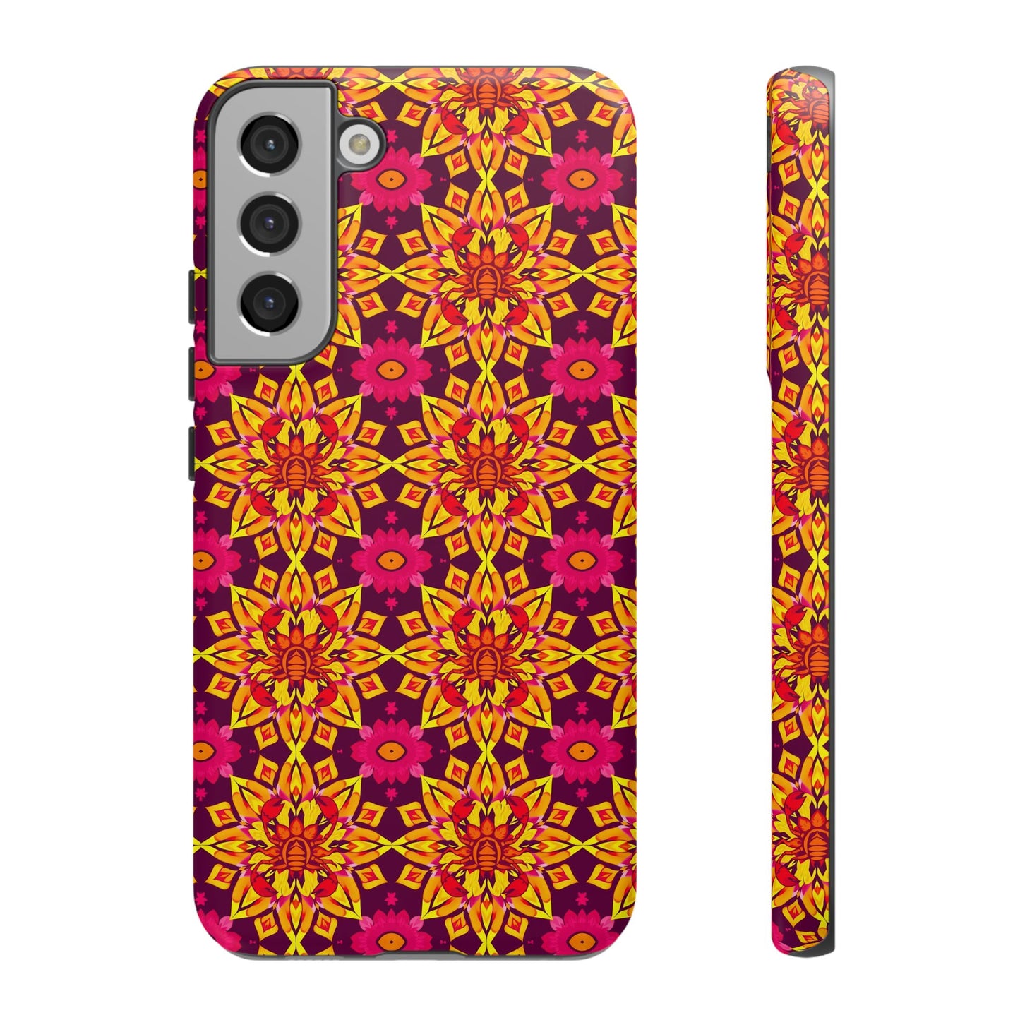 Tough Cases, Scorpio, Zodiac v1, Flower Pattern