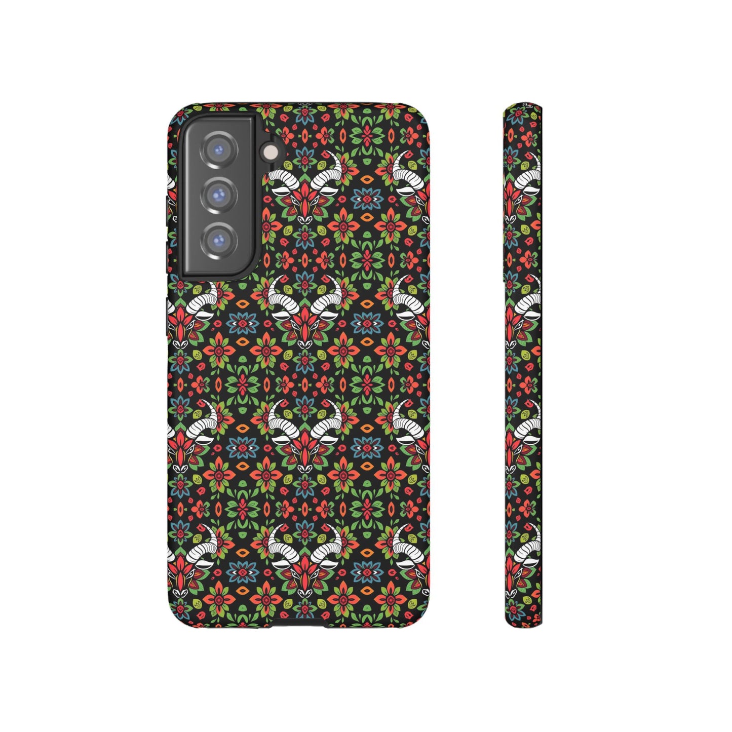 Tough Cases, Taurus, Zodiac v2, Flower Pattern