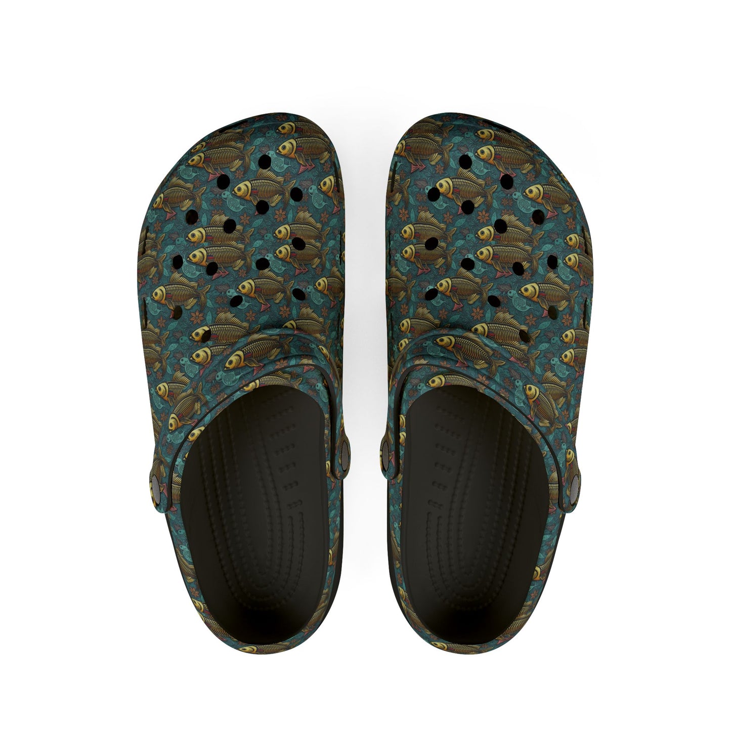 EVA Foam Rubber Shoes, (AOP), Pisces, Zodiac v1, Pattern