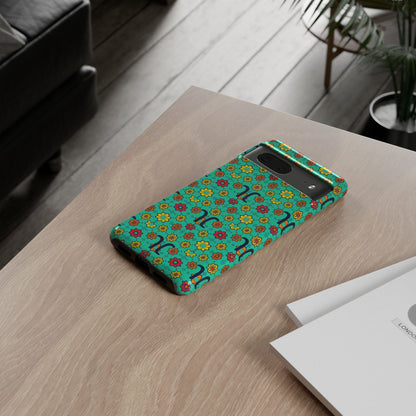 Tough Cases, Aquarius, Zodiac v2, Flower Pattern