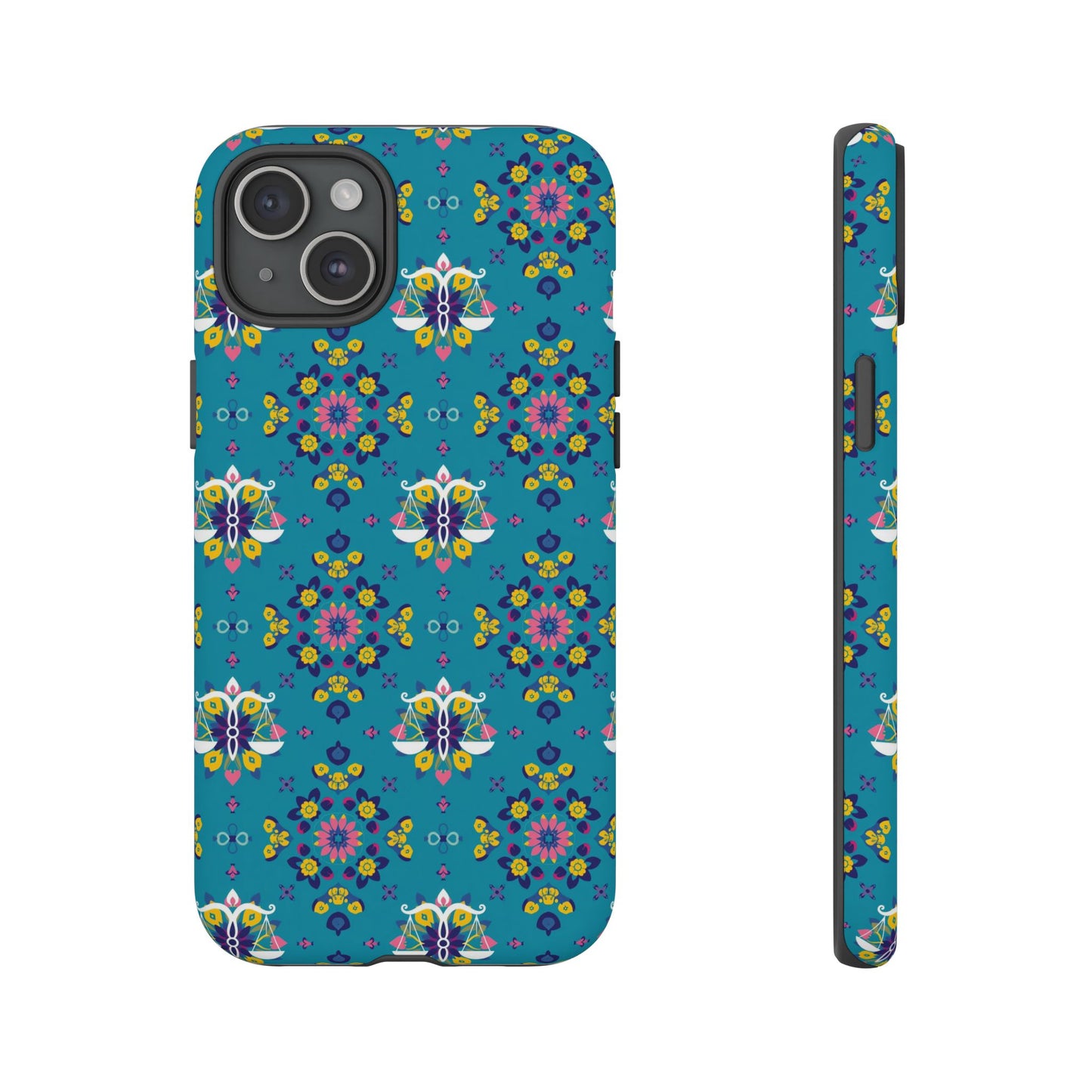 Tough Cases, Libra, Zodiac v2, Flower Pattern