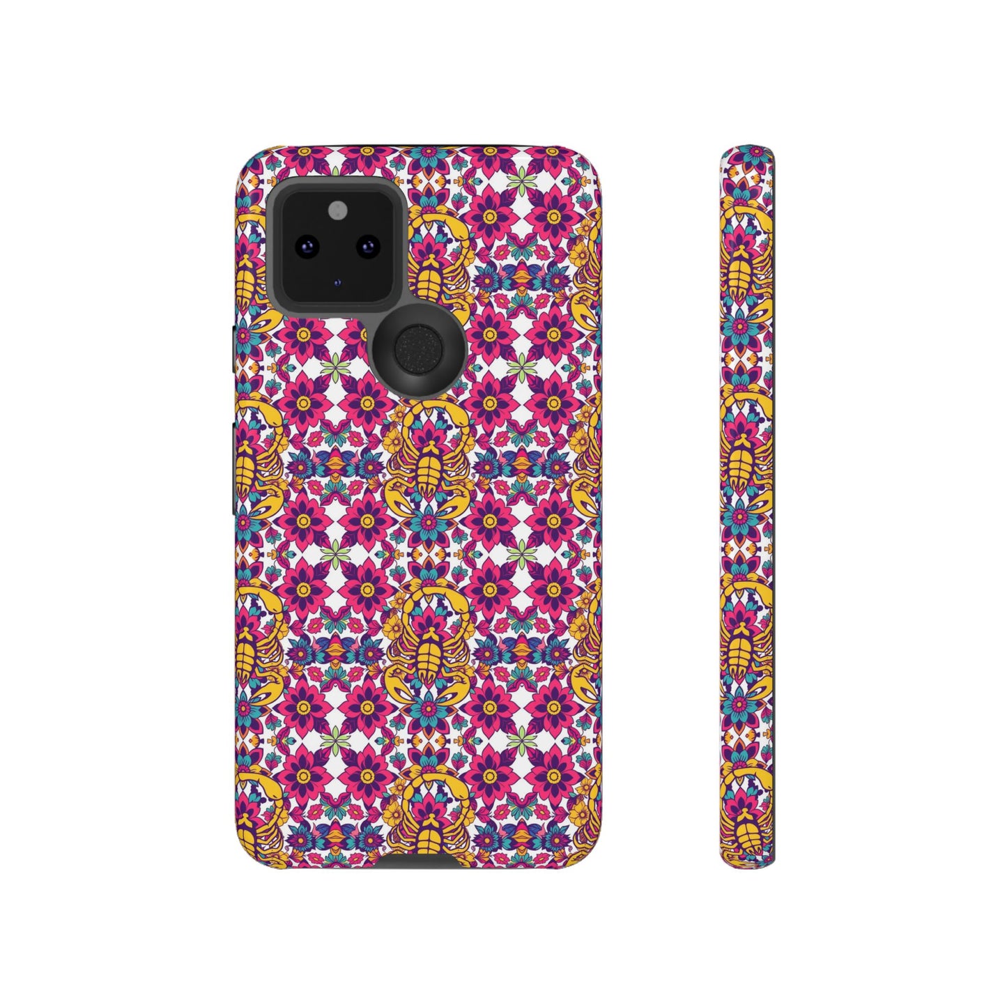 Tough Cases, Scorpio, Zodiac v2, Flower Pattern