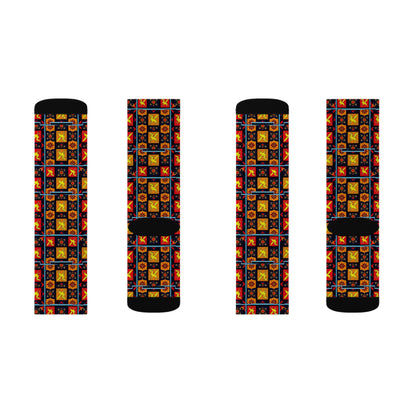 Sublimation Socks, Sagittarius, Zodiac, Shapes Pattern