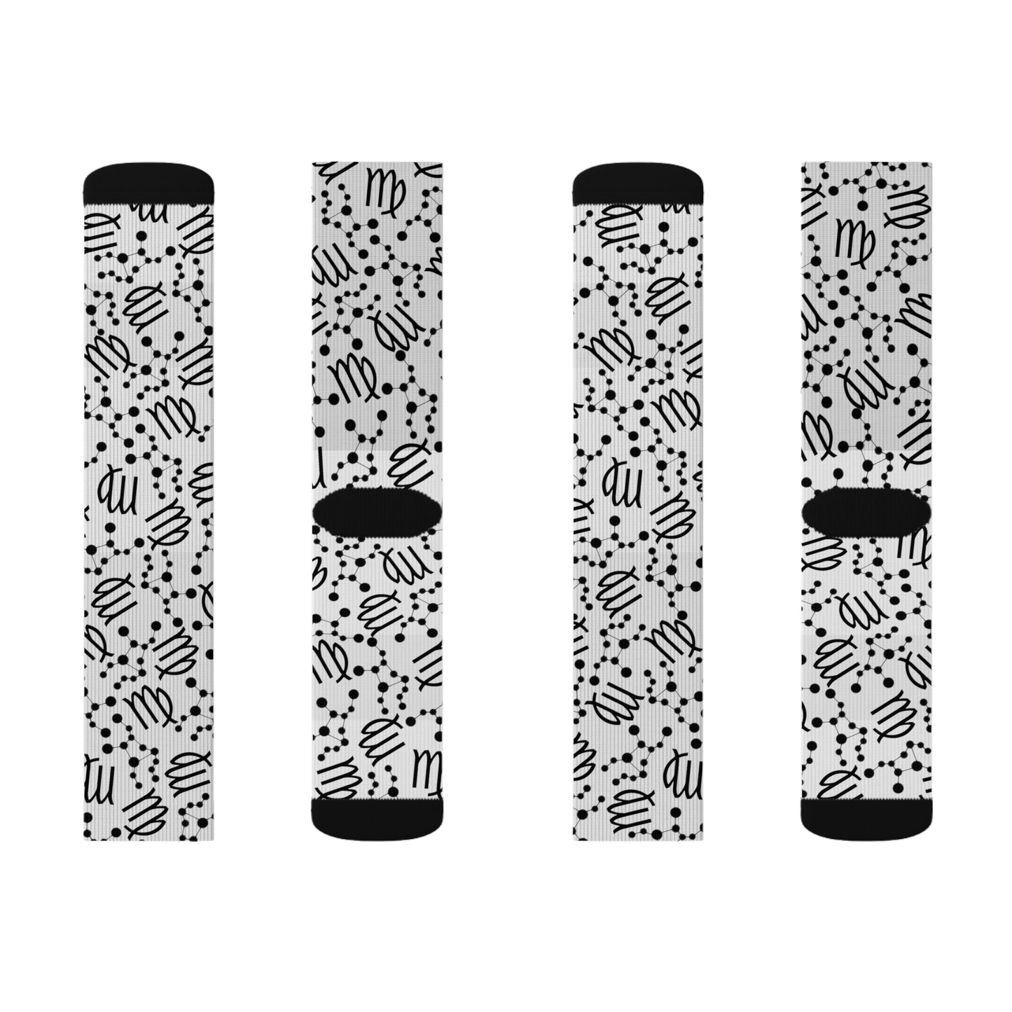 Zodiac Sublimation Socks Virgo Zodiac sign