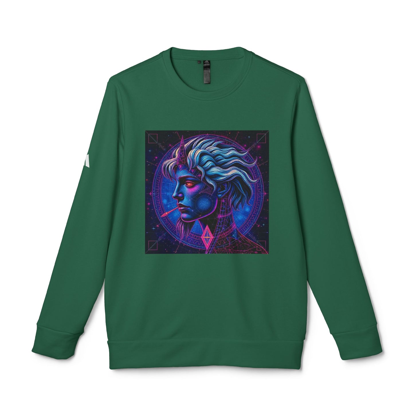 Adidas, Unisex Fleece Crewneck Sweatshirt, Gemini, Pop Art v1, Zodiac