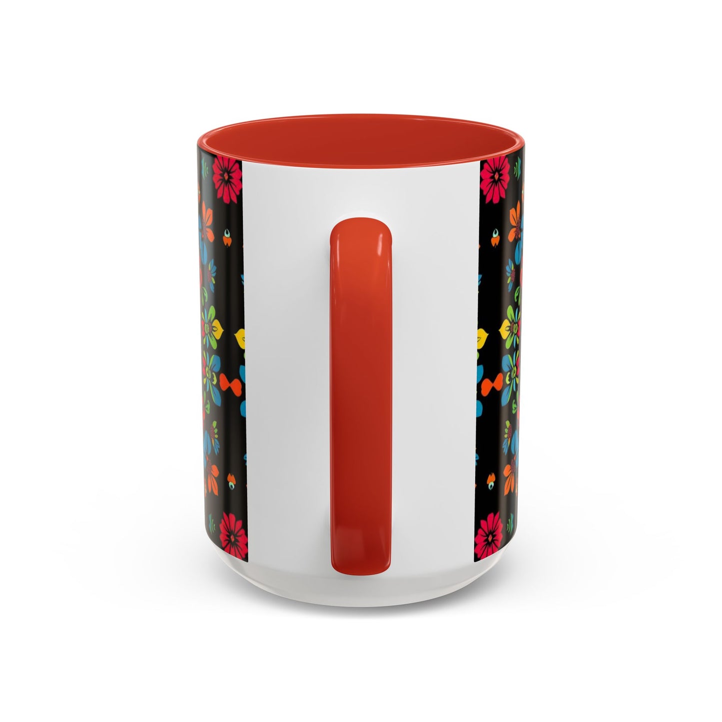 Accent Coffee Mug, Zodiac. Virgo, Flower Pattern, (11, 15oz)
