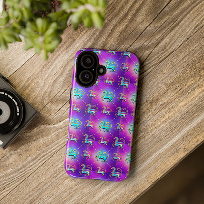 Tough Cases, Aquarius, Zodiac, Metal Pattern
