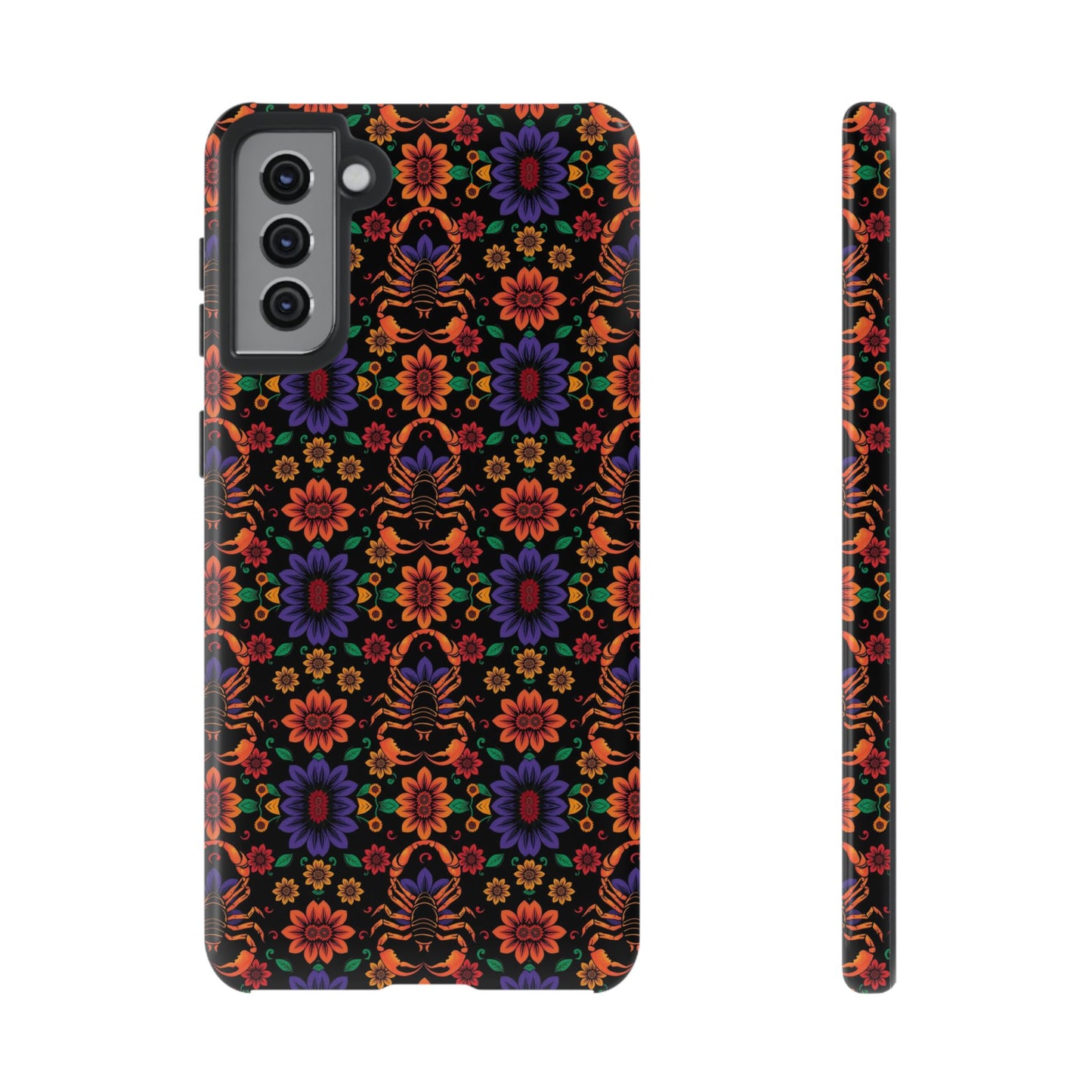 Tough Cases, Scorpio, Zodiac, Flower Pattern