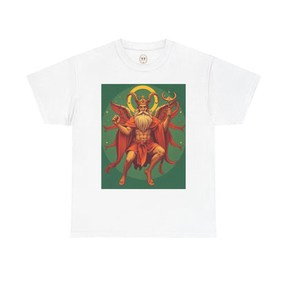 Unisex Heavy Cotton T-Shirt, Aries God, Zodiac Design