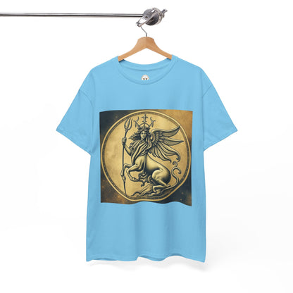 Unisex Heavy Cotton T-Shirt, Angel Animal, Virgo Zodiac Design