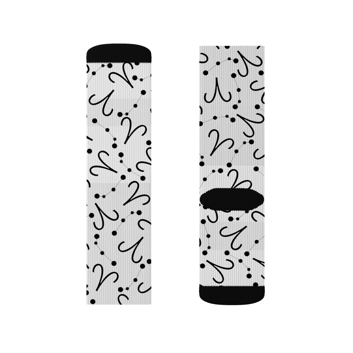 Zodiac Sublimation Socks Aries Zodiac sign