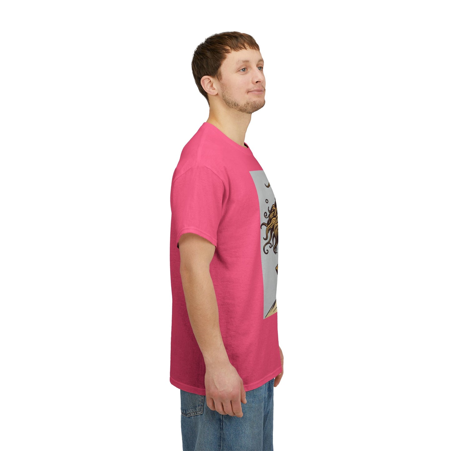 Unisex Heavy Cotton T-Shirt, Capricorn God v3, Zodiac Design