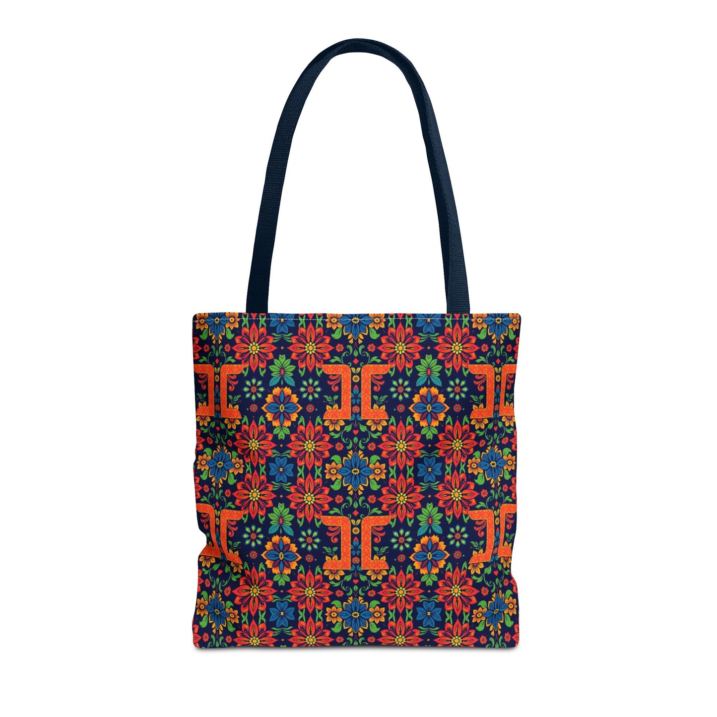 Tote Bag, (AOP), Gemini, Zodiac v1, Flower Pattern