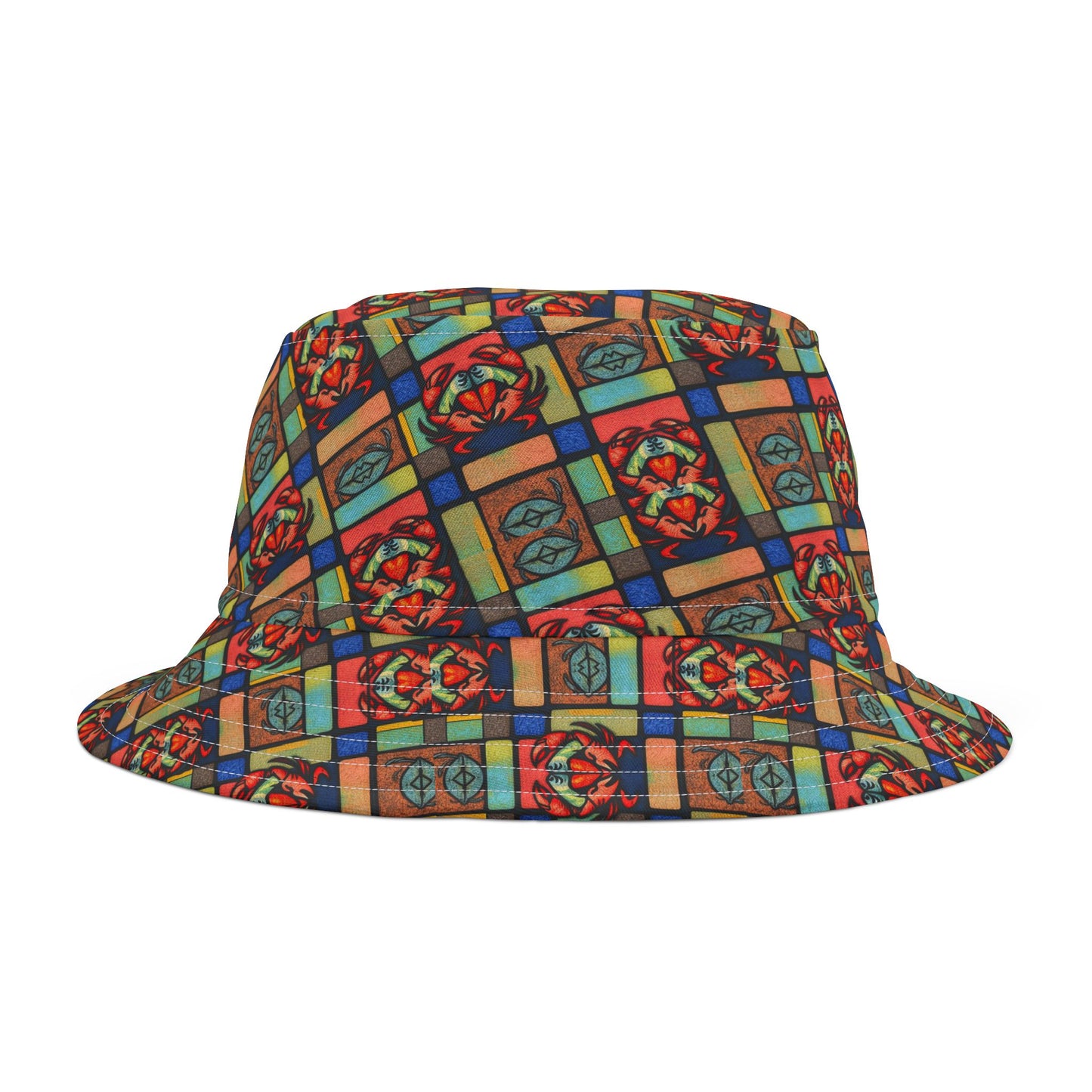 Bucket Hat, (AOP), Cancer, Zodiac, Shape Pattern