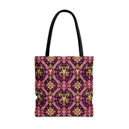 Tote Bag (AOP), Capricorn, Zodiac, Jewel Pattern
