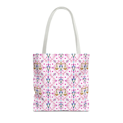 Tote Bag (AOP), Libra, Zodiac, Jewel Pattern
