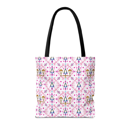 Tote Bag (AOP), Libra, Zodiac, Jewel Pattern