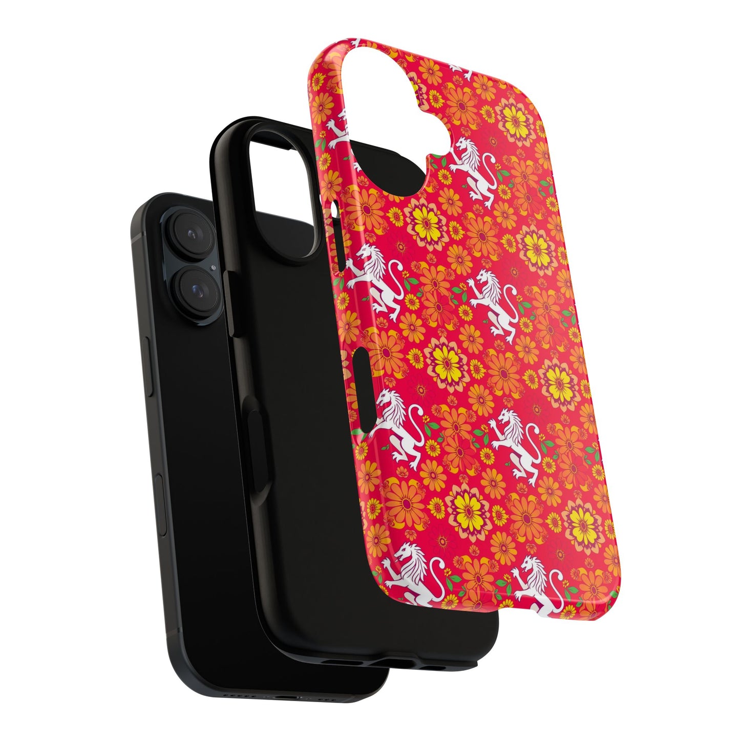 Tough Cases, Leo, Zodiac v4, Flower Pattern