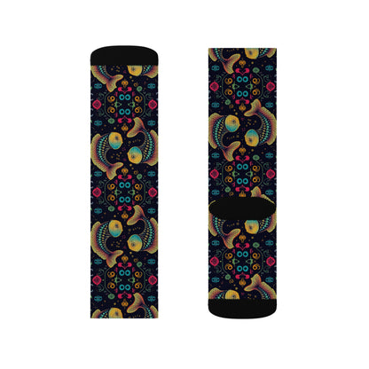 Sublimation Socks, Pisces, Zodiac v3, Pattern