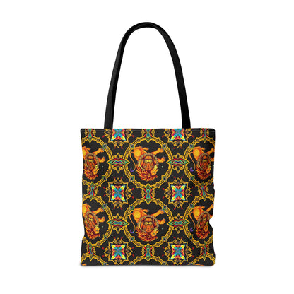 Tote Bag (AOP), Leo, Zodiac, Jewel Pattern