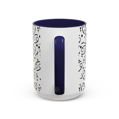 Accent Coffee Mug with the Cancer sign (11, 15oz)