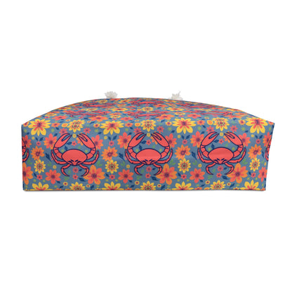 Weekender Bag, Cancer, Zodiac v2, Flower Pattern
