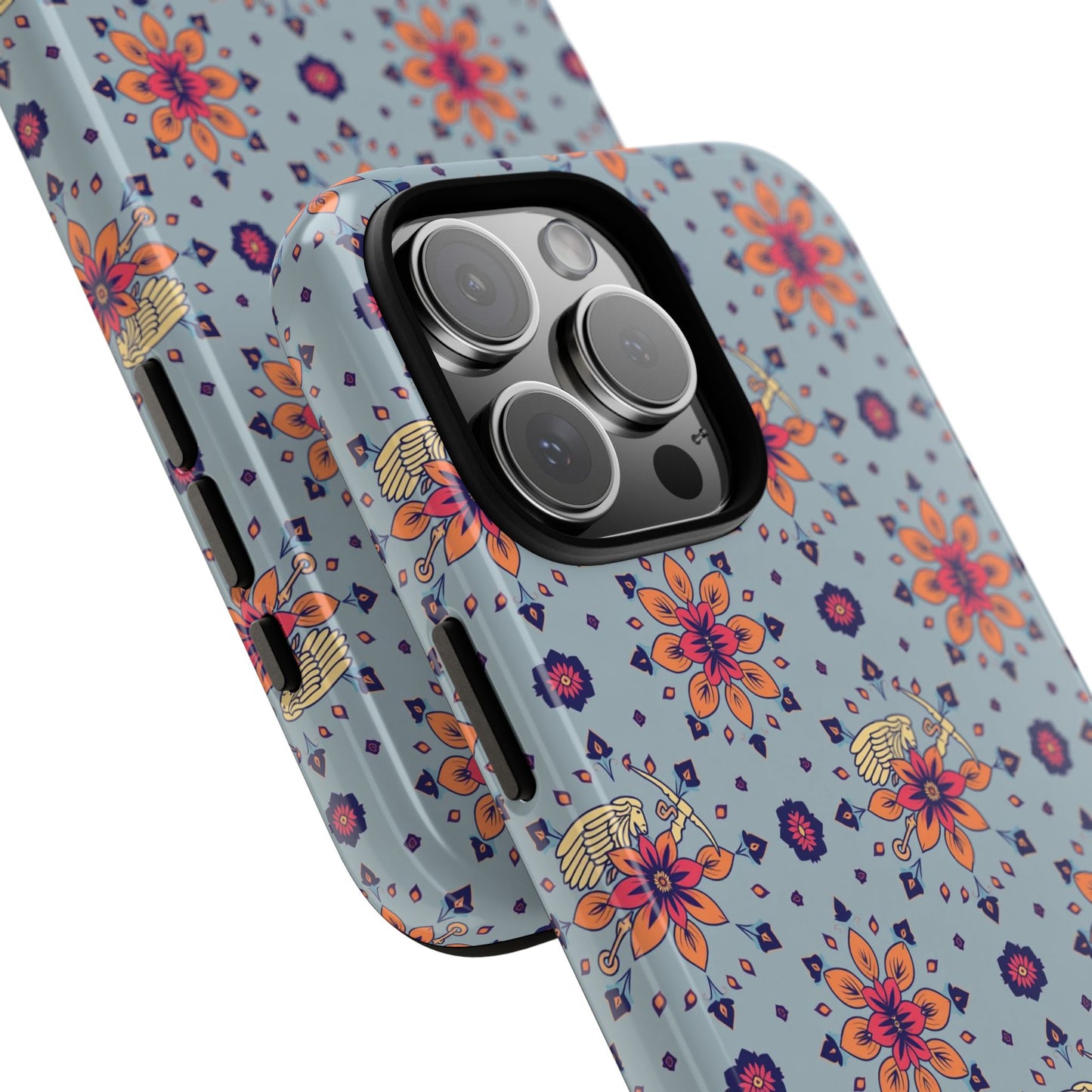 Tough Cases, Sagittarius, Zodiac v3, Flower Pattern