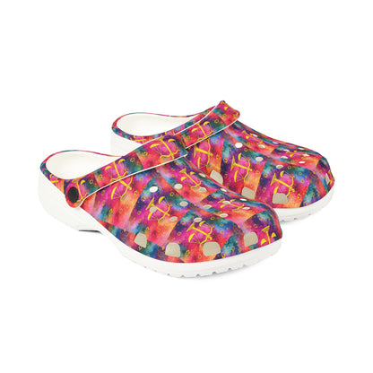 EVA Foam Rubber Shoes, (AOP), Libra, Zodiac v4, Pattern