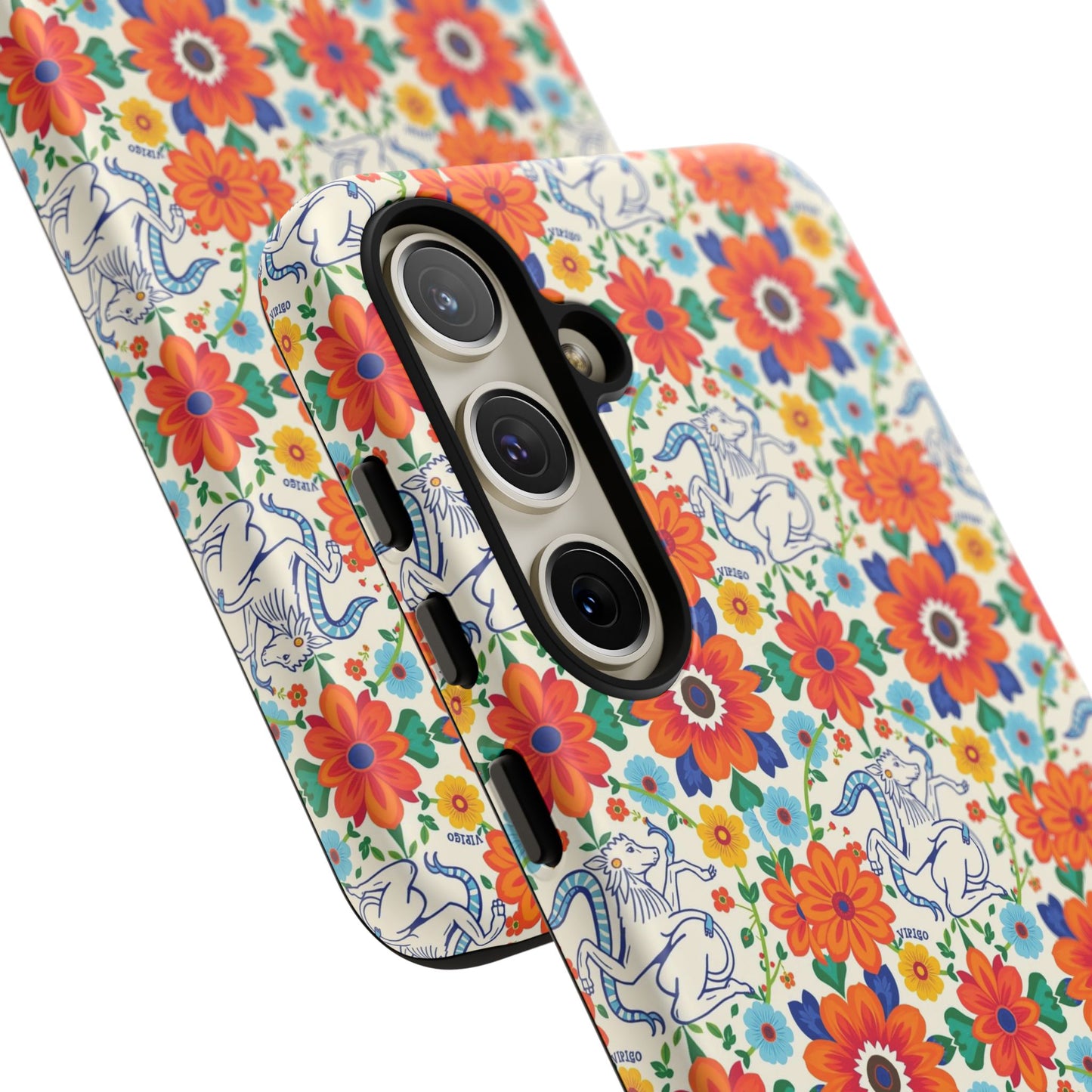 Tough Cases, Virgo, Zodiac v4, Flower Pattern