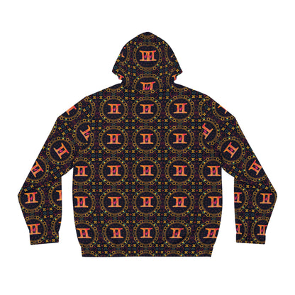Full-Zip Hoodie (AOP), Gemini, Zodiac v4, Pattern