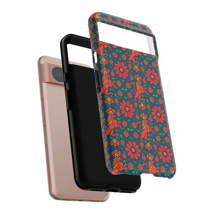 Tough Cases, Leo, Zodiac v2, Flower Pattern