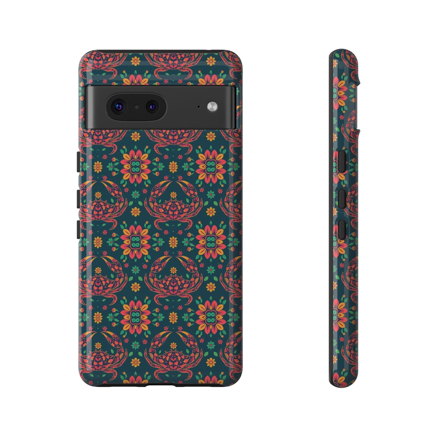Tough Cases, Cancer, Zodiac v4, Flower Pattern