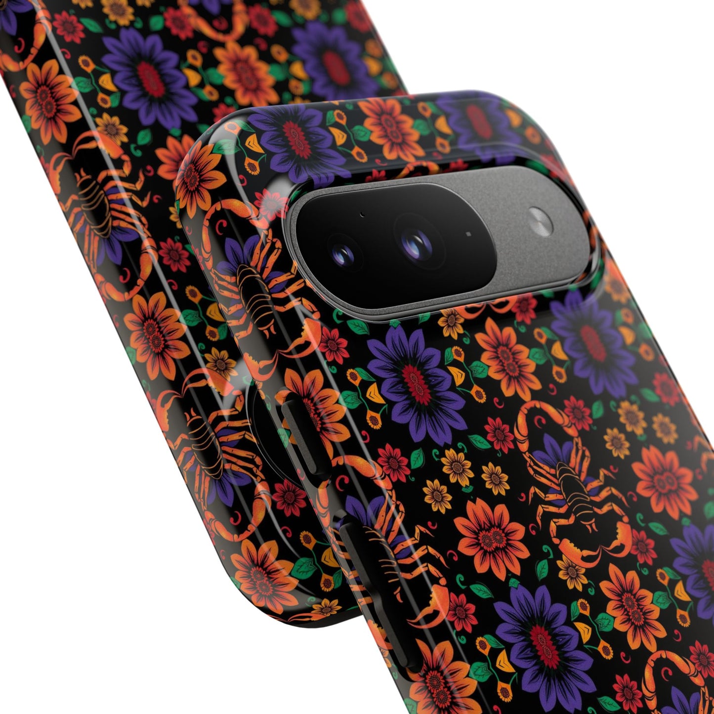 Tough Cases, Scorpio, Zodiac, Flower Pattern