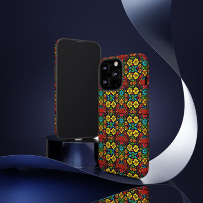 Tough Cases, Cancer, Zodiac v2, Flower Pattern