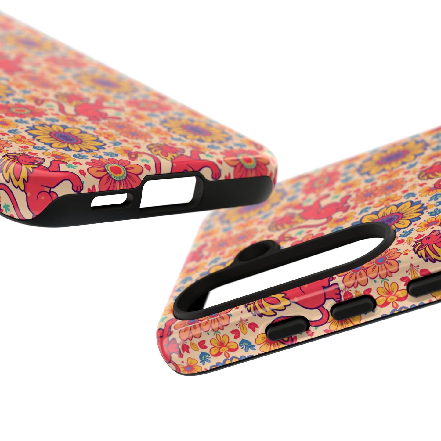 Tough Cases, Leo, Zodiac v1, Flower Pattern