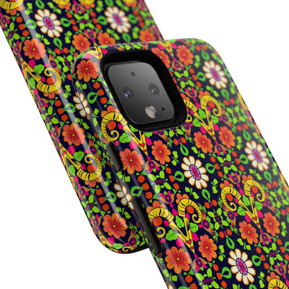 Tough Cases, Aries, Zodiac v4, Flower Pattern