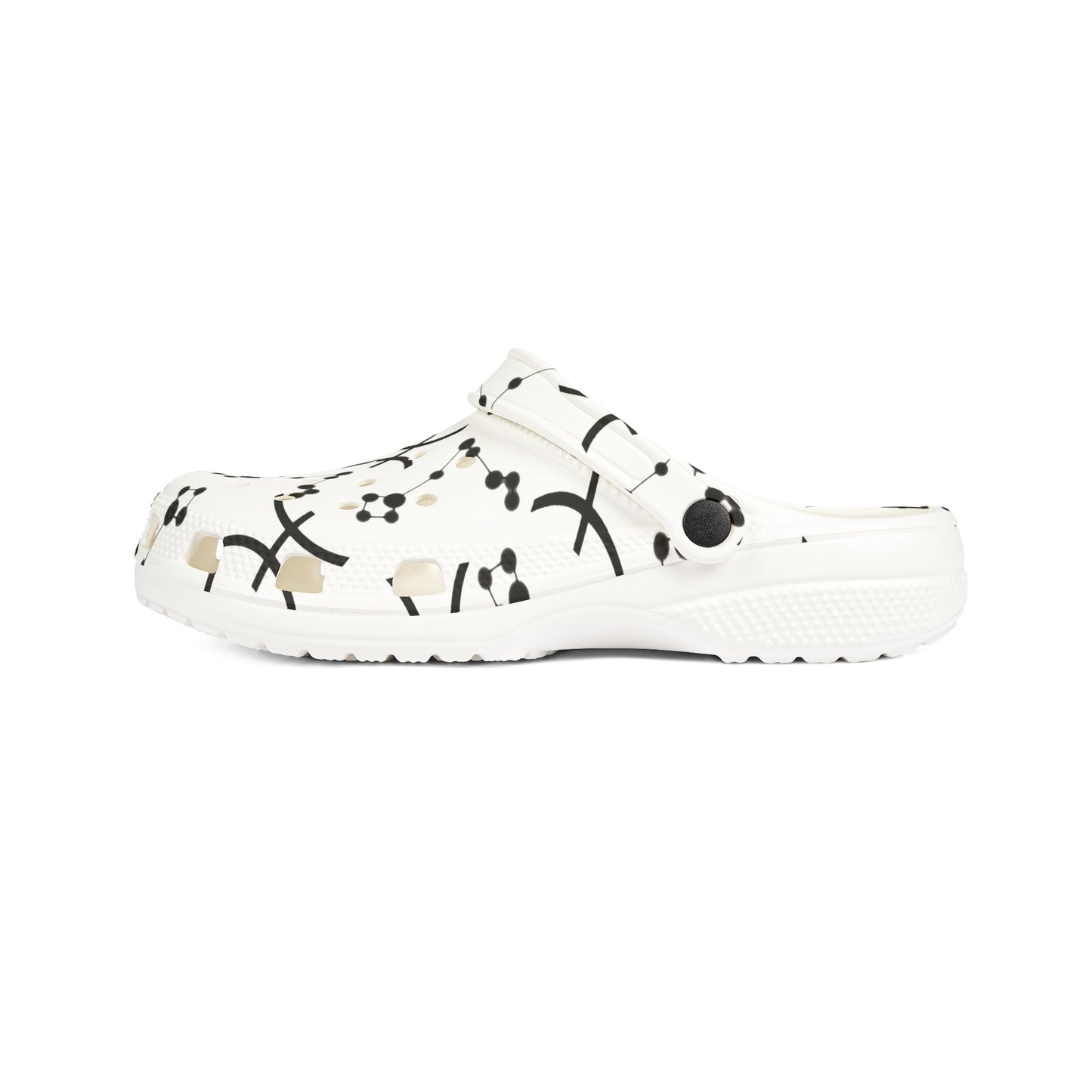 EVA Foam Rubber Shoes (AOP), Material 100% EVA, Pisces Zodiac Design