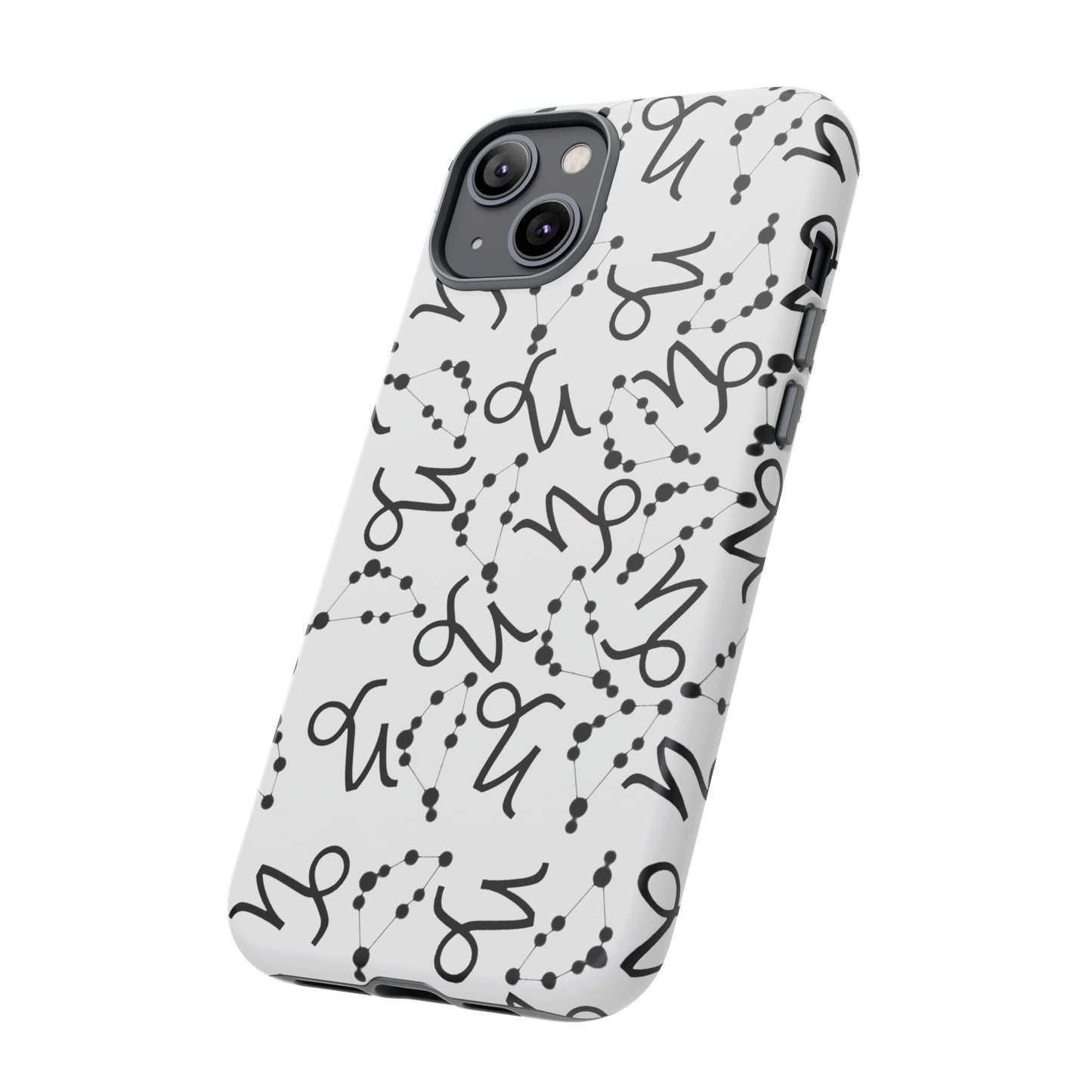 Tough Cases with the Capricorn Zodiac sign for iPhone, Samsung Galaxy, and Google Pixel devices