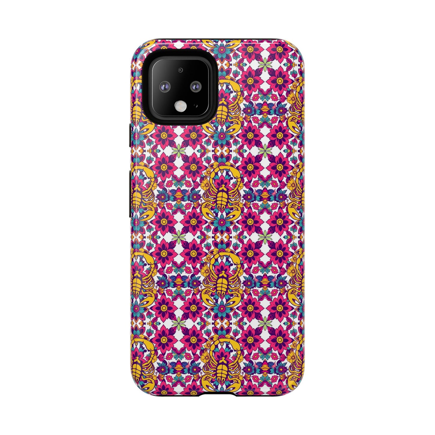 Tough Cases, Scorpio, Zodiac v2, Flower Pattern