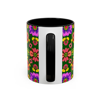 Accent Coffee Mug, Libra, Zodiac, Flower Pattern, (11, 15oz)