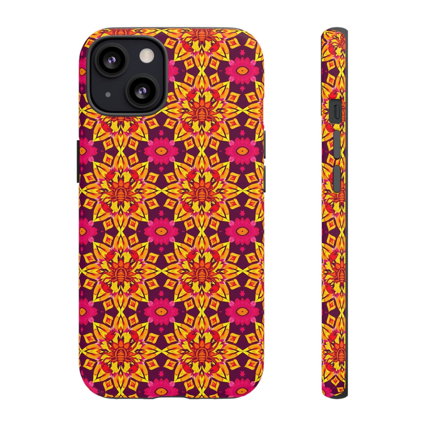 Tough Cases, Scorpio, Zodiac v1, Flower Pattern