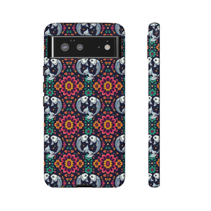 Tough Cases, Pisces, Zodiac v4, Flower Pattern