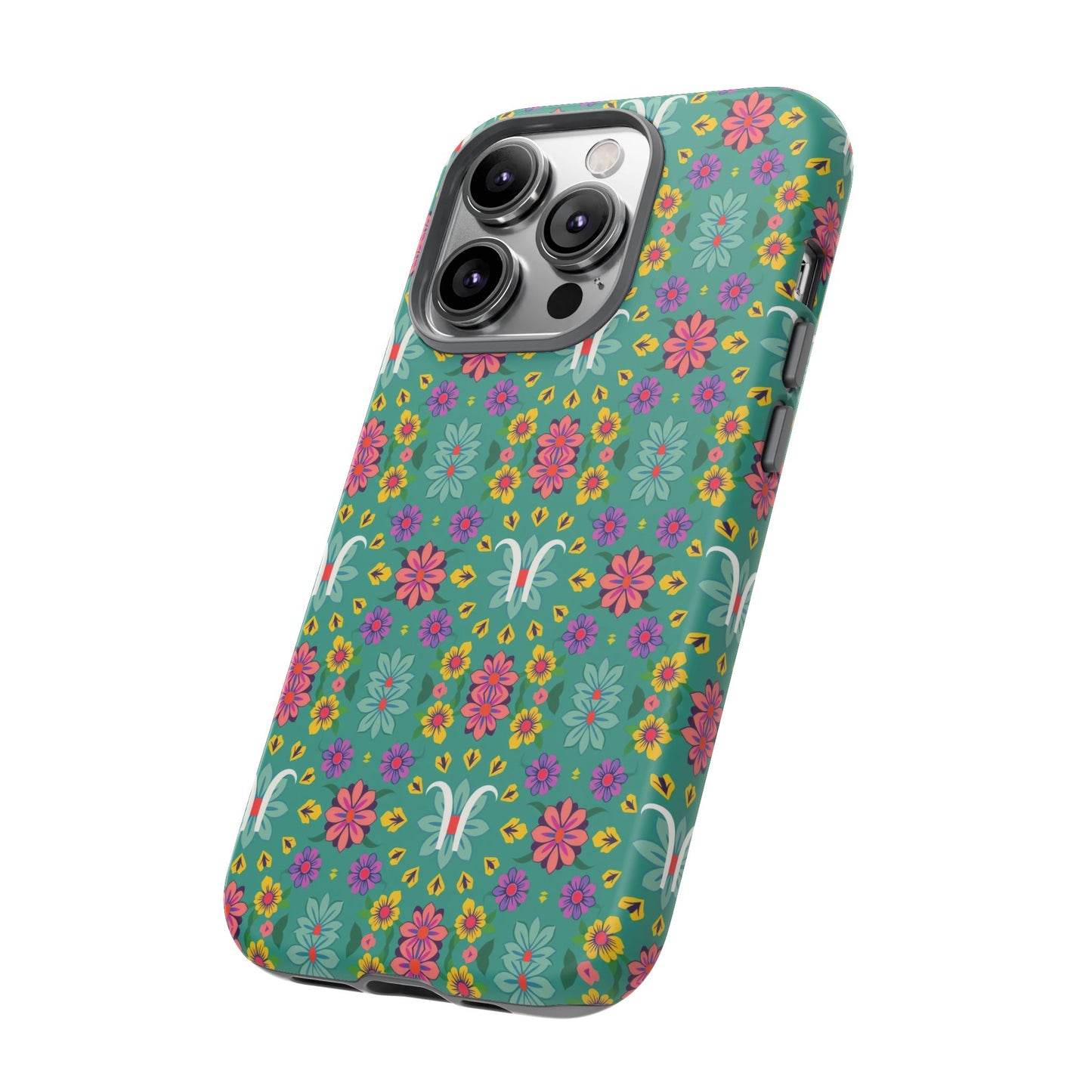 Tough Cases, Aquarius, Zodiac v4, Flower Pattern