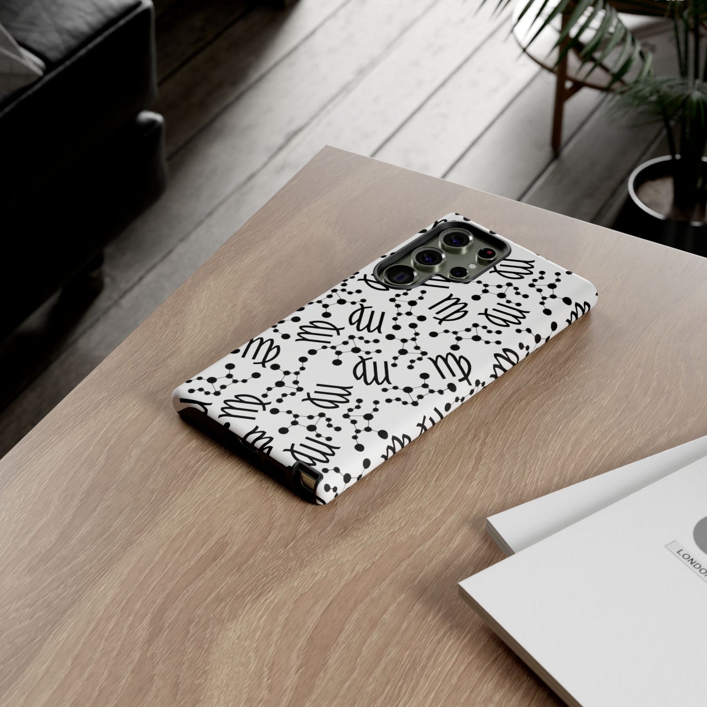 Tough Cases with the Virgo Zodiac sign for iPhone, Samsung Galaxy, and Google Pixel devices