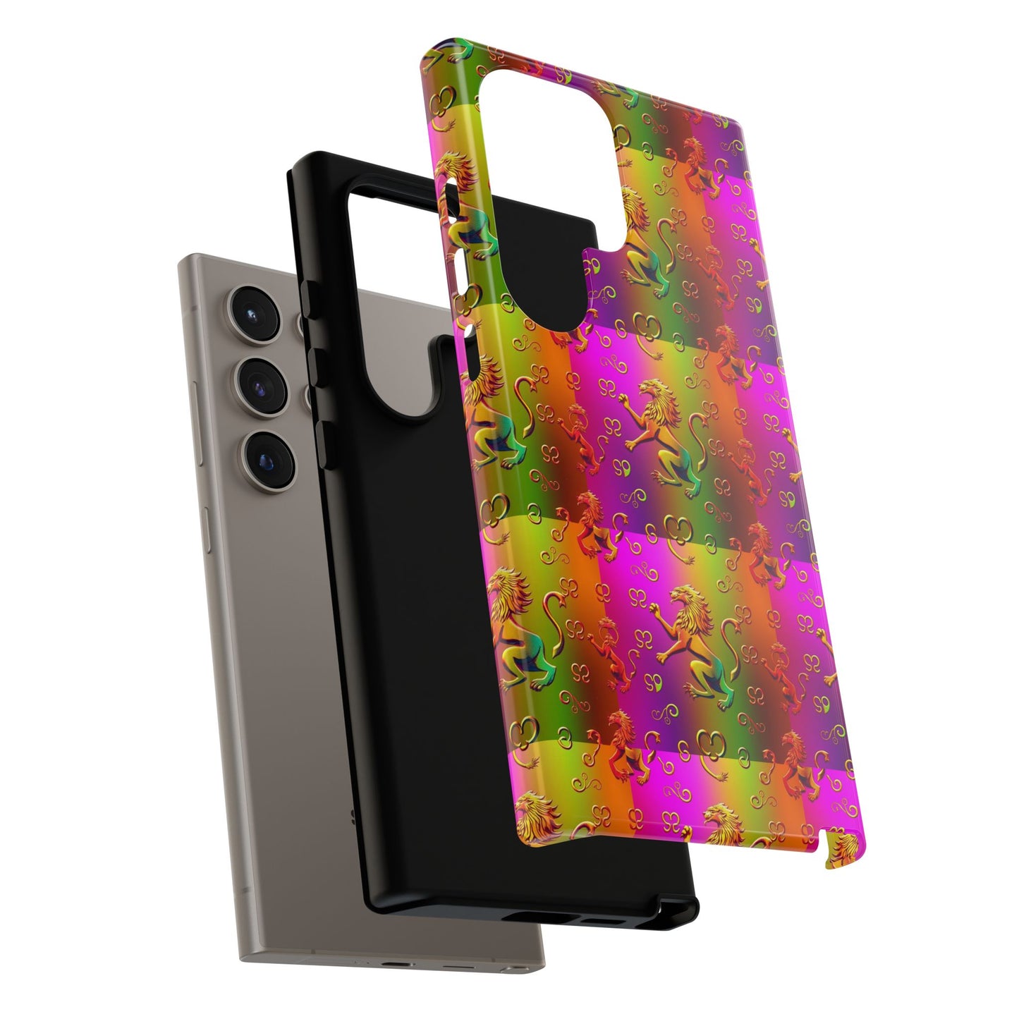 Tough Cases, Leo, Zodiac v1, Metal Pattern