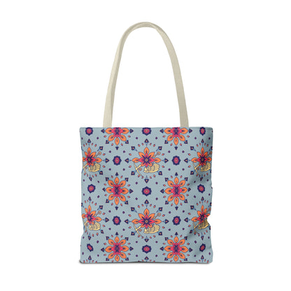 Tote Bag, (AOP), Sagittarius, Zodiac v1, Flower Pattern