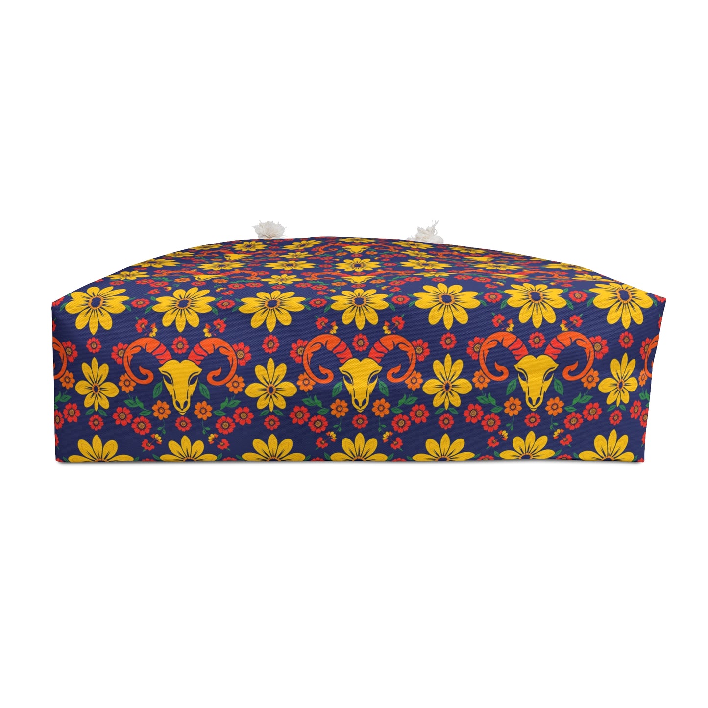 Weekender Bag, Aries, Zodiac v1, Flower Pattern