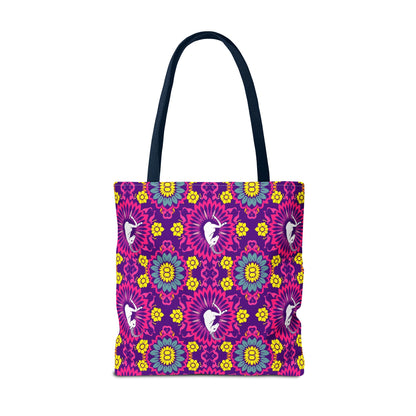 Tote Bag, (AOP), Capricorn, Zodiac v5, Flower Pattern