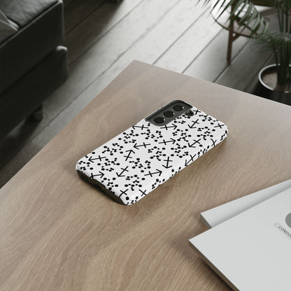Tough Cases with the Sagittarius Zodiac sign for iPhone, Samsung Galaxy, and Google Pixel devices