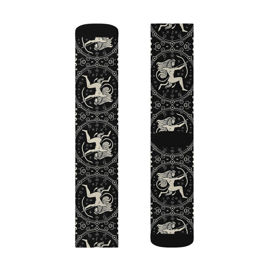 Sublimation Socks, Sagittarius, Zodiac, Pattern